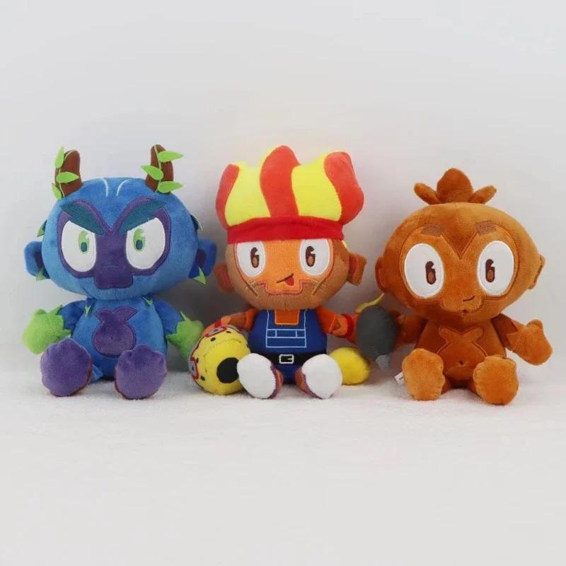 25cm Bloons TD 6 Plush Toy Cartoon Tower Defense Dart Monkey Plushie Figure Gwendolin Obyn Greenfoot Stuffed Dolls Xmas Gifts