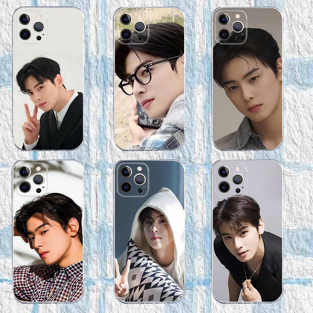 Singer Cha E-EunWoo Phone Case For iPhone 17,16,15,14,13,12,11 Pro,Max,Plus,X,XS,XR,SE4,E Mini Transparent Soft Cover