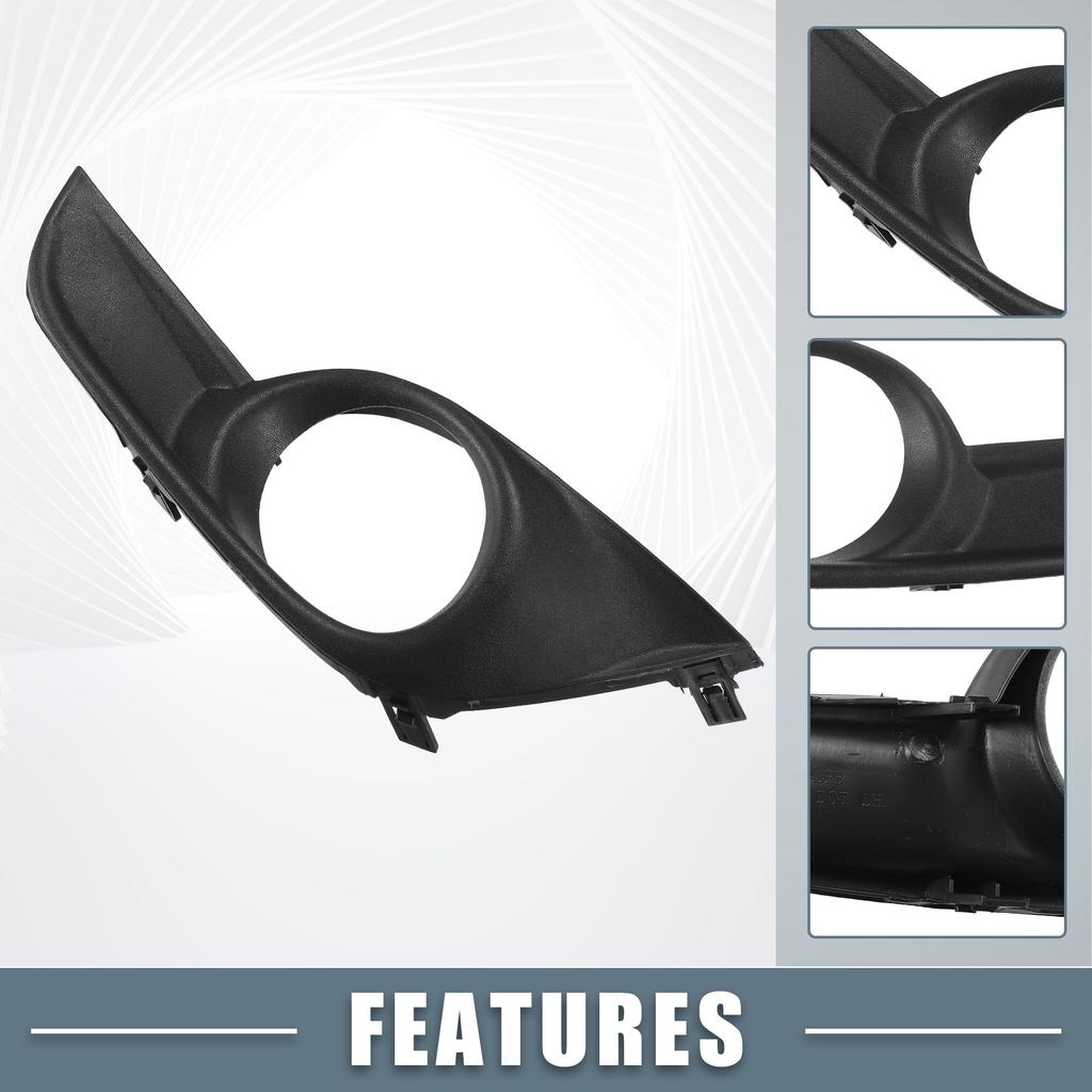 ABSOPRO Fog Light Grille Cover Left and Right Compatible with Nissan Altima 2013 2014 1 Pair Trim, Side, 2015, Black,