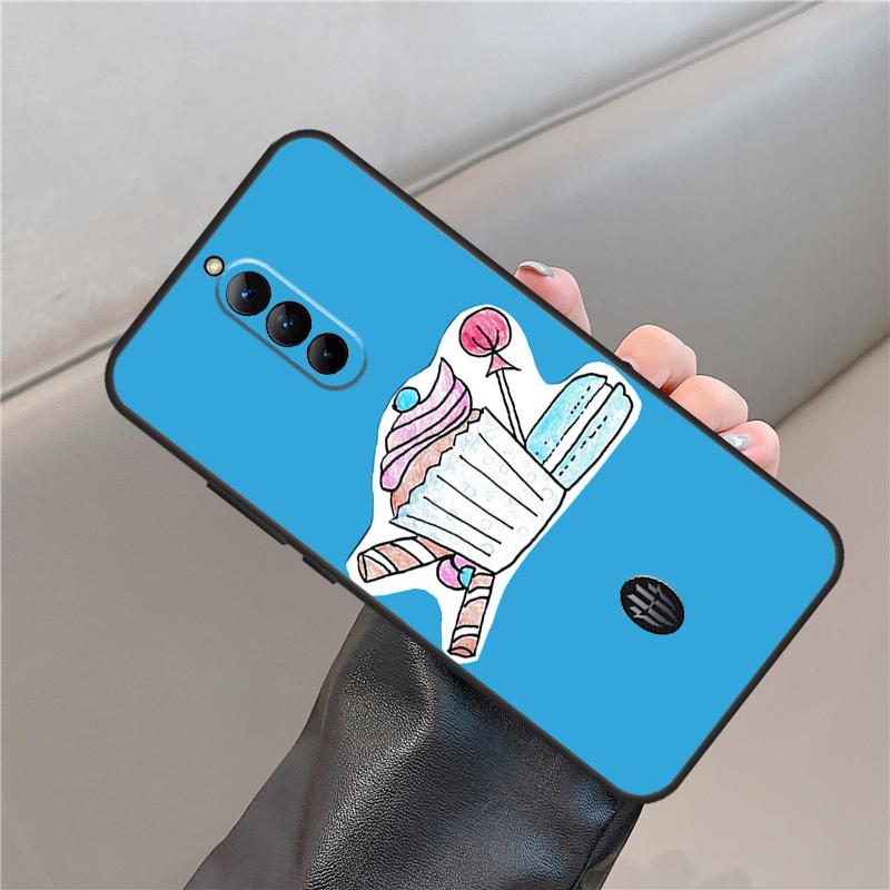 Чехол-кейс для десерта Макаронс Для ZTE Nubia Red Magic 11 10 9 8 8S 9S 10S Pro Plus 6S 7S 6 7 Для RedMagic 10 Air