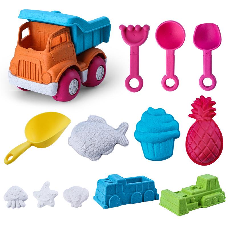 Летний детский пляжный набор: Водные игры Машинка и Песочные инструменты