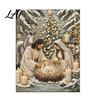 Holiday Gift Ideas for Family Nativity Faux Pearl Art Kit Holy Painting DIY Catholic Prayer Corner Decorations 3D Religious Craft Set Adults