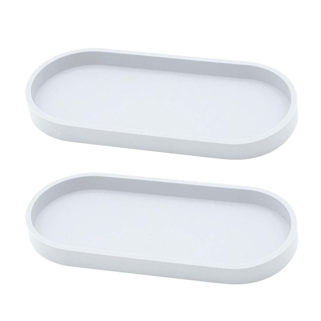 Многофункциональный силиконовый эллипс поднос для хранения в ванной комнате водонепроницаемые нескользящие органайзеры для косметики и туалетных принадлежностей