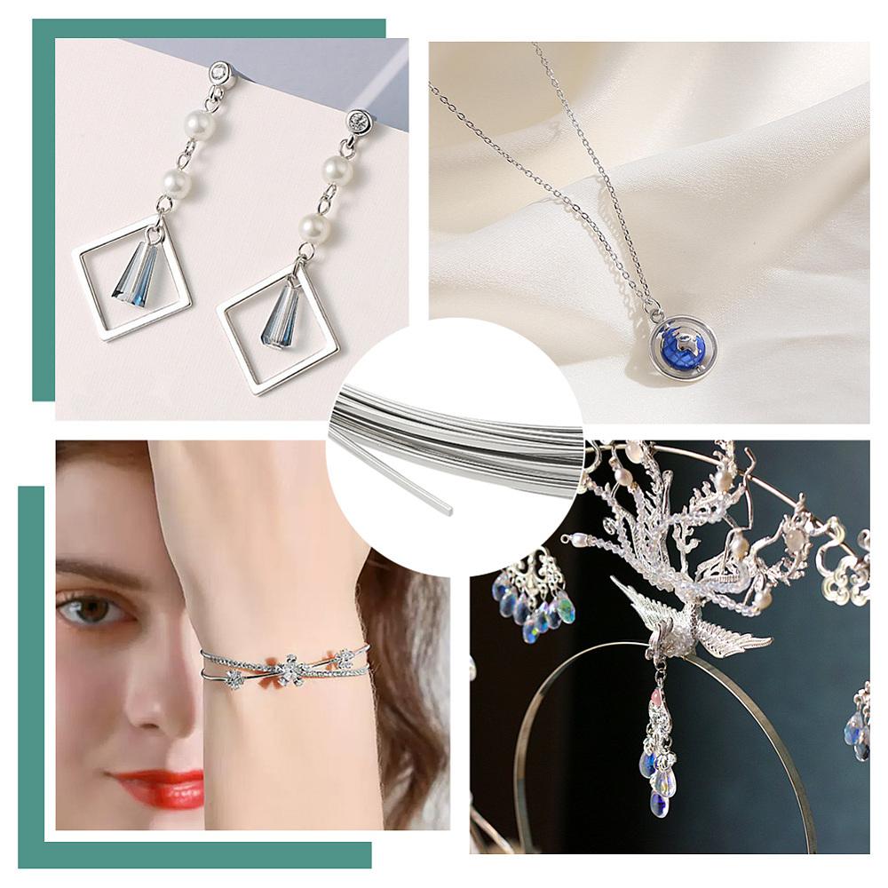 Проволока из нержавеющей стали 304, плоская, цвет нержавеющей стали, 2x1 мм, около 22,97 футов(7м)/Набор