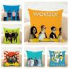 Модная Ежедневная Группа Музыкальная Группа W-Weezer Наволочка Льняная Наволочка Мягкая Для Дивана Кровати Комнаты Декор Дома