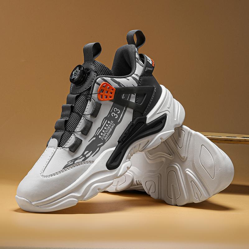 Мужские кроссовки с поворотной пряжкой, весенние, новые, легкие, для взрослых, спортивные туфли, повседневные, дышащие, кроссовки для бега, универсальные, для папы