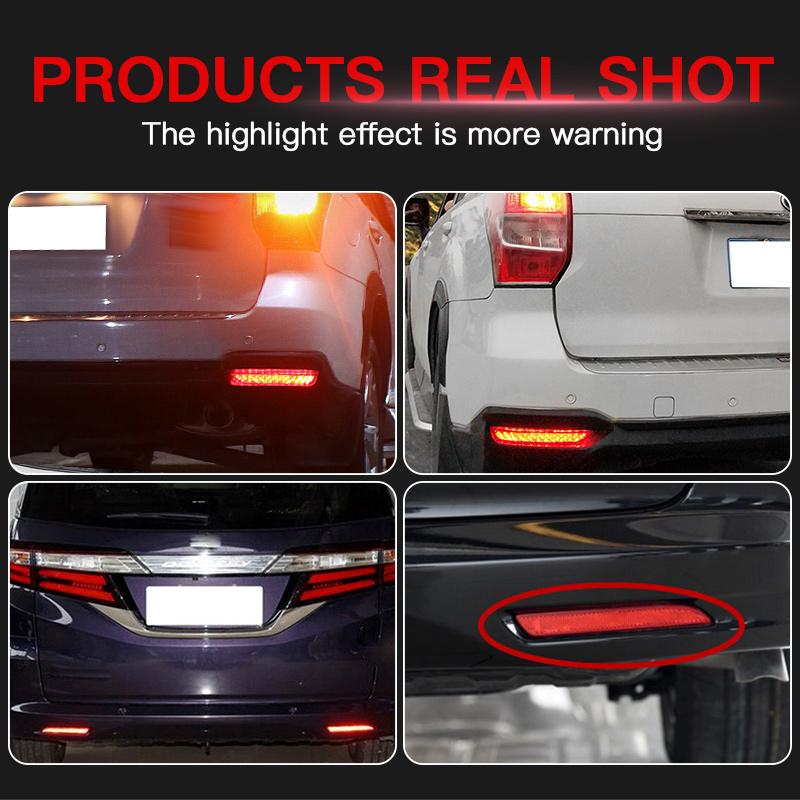 2 шт. Светодиодный задний бамперный фонарь для Honda CR-Z 2011-2016 Insight 2010-2014 CR-V 2012-2014 Противотуманный сигнал Тормозной отражатель Лампа 12 В