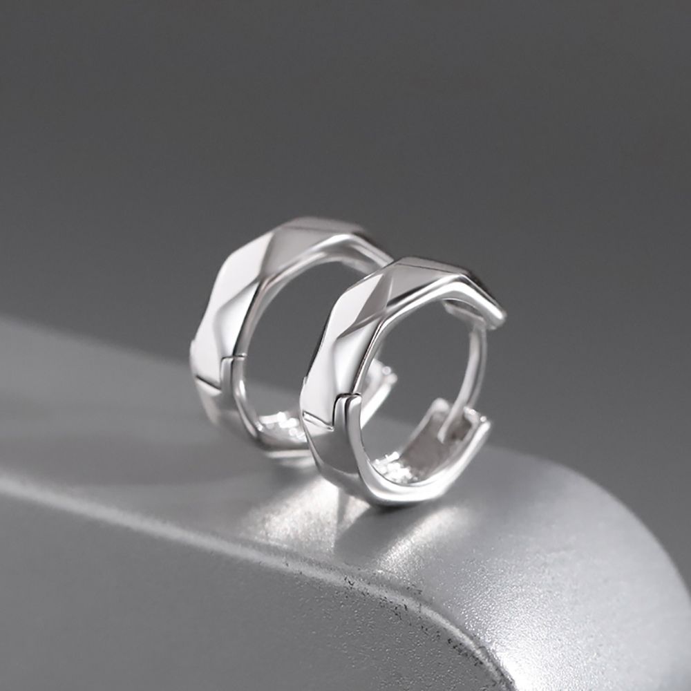 Personality Punk Hip Hop Trendy Korean Fashion Jewelry Circle Earring Zinc Zinc Alloy Men Hoop Earring