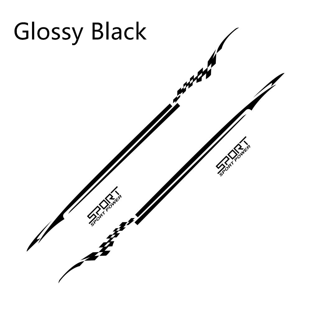 4 шт. автомобильные длинные боковые наклейки на талию для Qashqai Prado Sportage Range Rover Tucson BMW Duster CX-5 SUV виниловый тюнинг