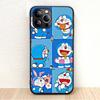 BW-21 Doremon Soft Black Case for iPhone XR 14 15 11 12 13 6 7 8 X XS Pro Max Samsung S22 S23 S21 S24 FE Ultra S8 Plus