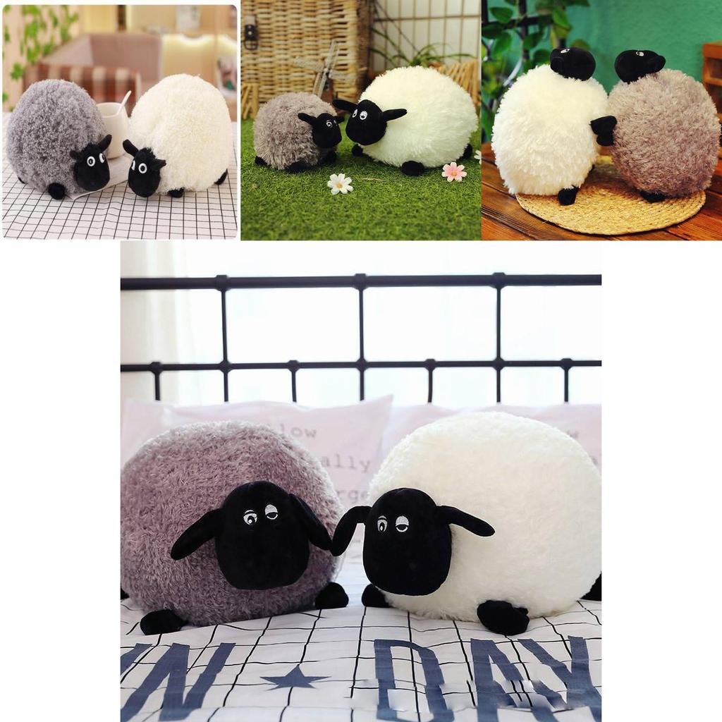 Adorable Shaun The Sheep Plush Toy Couple Pillow Soft Stuffed Animal Doll Gift