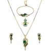 ZENEME Jewellery Set American Diamond Gold Plated Traditional Style Necklace