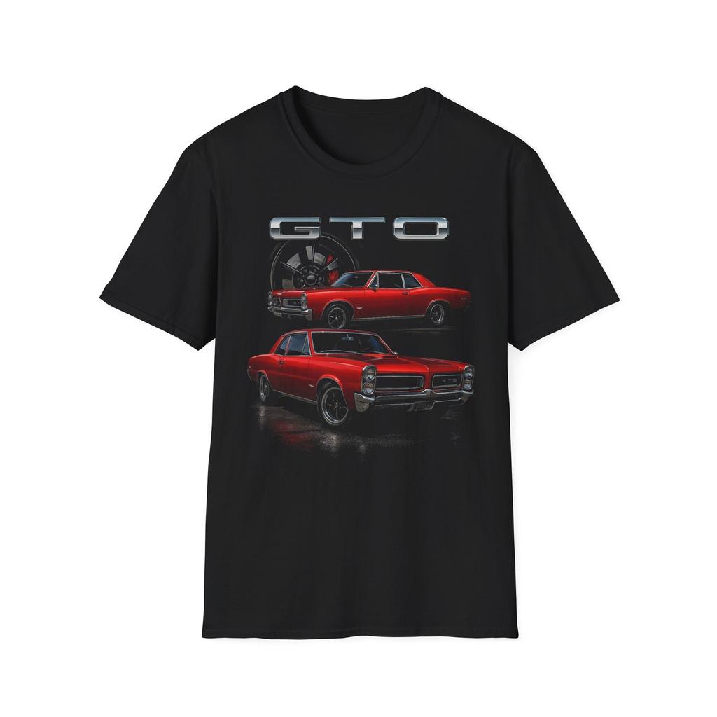 1966 GTO Футболка Le Mans Мускул-кар Красный Классический Винтажный Гонки Футболка