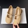 Туфли с круглым носком для женщин 2025 Готические Белые Балетки Мэри Джейн Женская Летняя Обувь Мокасины Черные Японский Стиль Лолита Милые