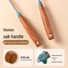 Половник для кастрюли Camellia Premium из нержавеющей стали 304 с ручкой из дуба