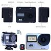 Экшн-камера с сенсорным экраном 4K, Wi-Fi, двойной экран, 12 МП Ultra HD, 30 м, водонепроницаемая спортивная видеокамера DV, широкоугольный объектив 170 градусов