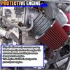 Clamp-On Air Intake Filter, High Flow Closed-Top Cool Air Filter Cleaner, 76 89 102MM Performance Round Tapered Cone Air Filters, Washable Replacement