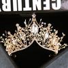 Baroque Crown Girls Wedding Hair Accessories Gems Bridal Tiara Bride Hairwear