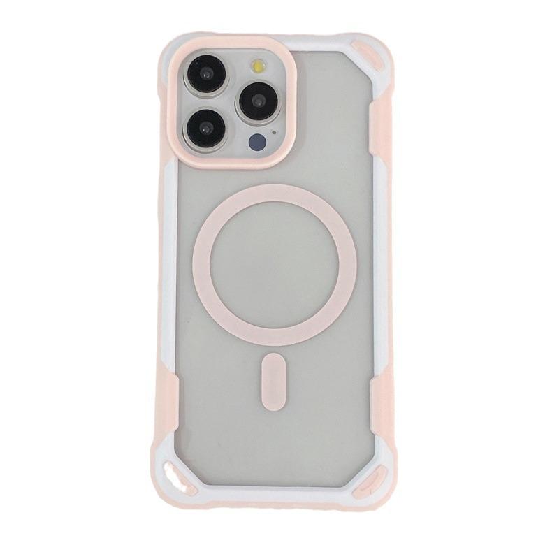 Магнитный чехол для зарядки iPhone 17 Panda: Прозрачный, Противоударный с четырьмя углами для Apple 16 & 15 Pro Max