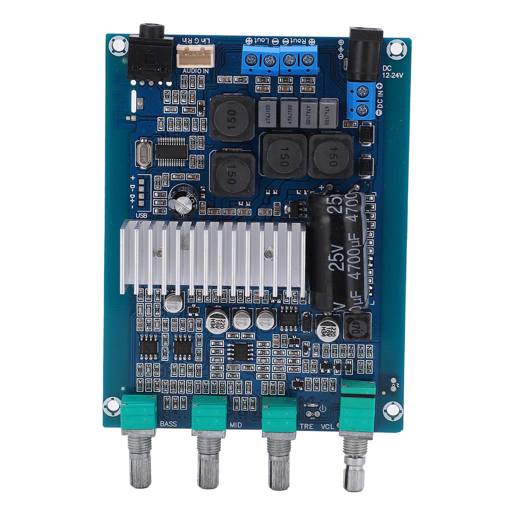 TPA3116 D2 5.0 Bluetooth Amplifier Board HighPower 2.0 Digital Household Power Amplifier Board DC 1224V