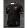 2026 Men's New Egyptian Football Training Shirt with 3D Print, Breathable and Moisture-Wicking T-Shirt for Family Use