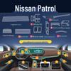 Комплект защиты интерьера Nissan Terra: Пленка из ТПУ для навигации, рычага переключения передач, экрана, B-стойки, фар.