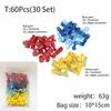 T Tap Wire Connectors, 60/40Pcs Self-Stripping With Nylon Fully Insulated Male Quick Disconnect Splice T Type Electrical Wire