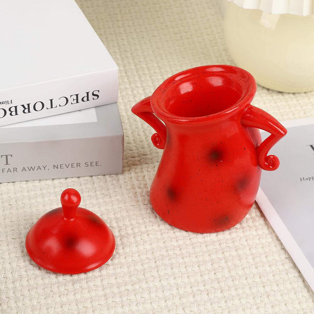 Funny Cup Personality Cross Waist Jar Creative Art Resin Parody Cup Home Decor Desktop Cup Ornament Storage Canisters With Lids