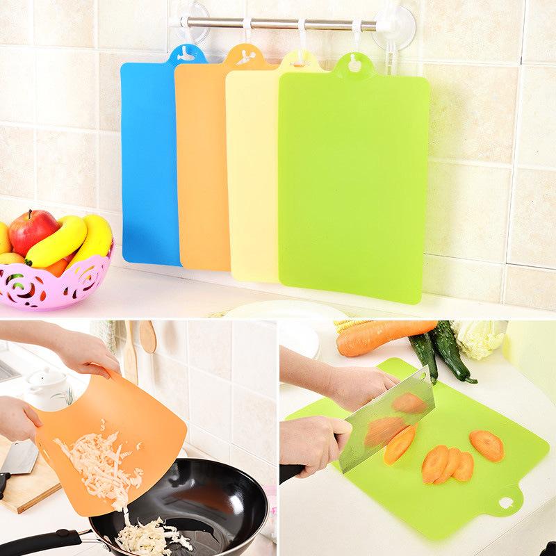 Sw Soft Plastic Cutting Board Kitchen Cutting Board Flexible Hanging Cutting Board Non-slip Cutting Board Knife Board