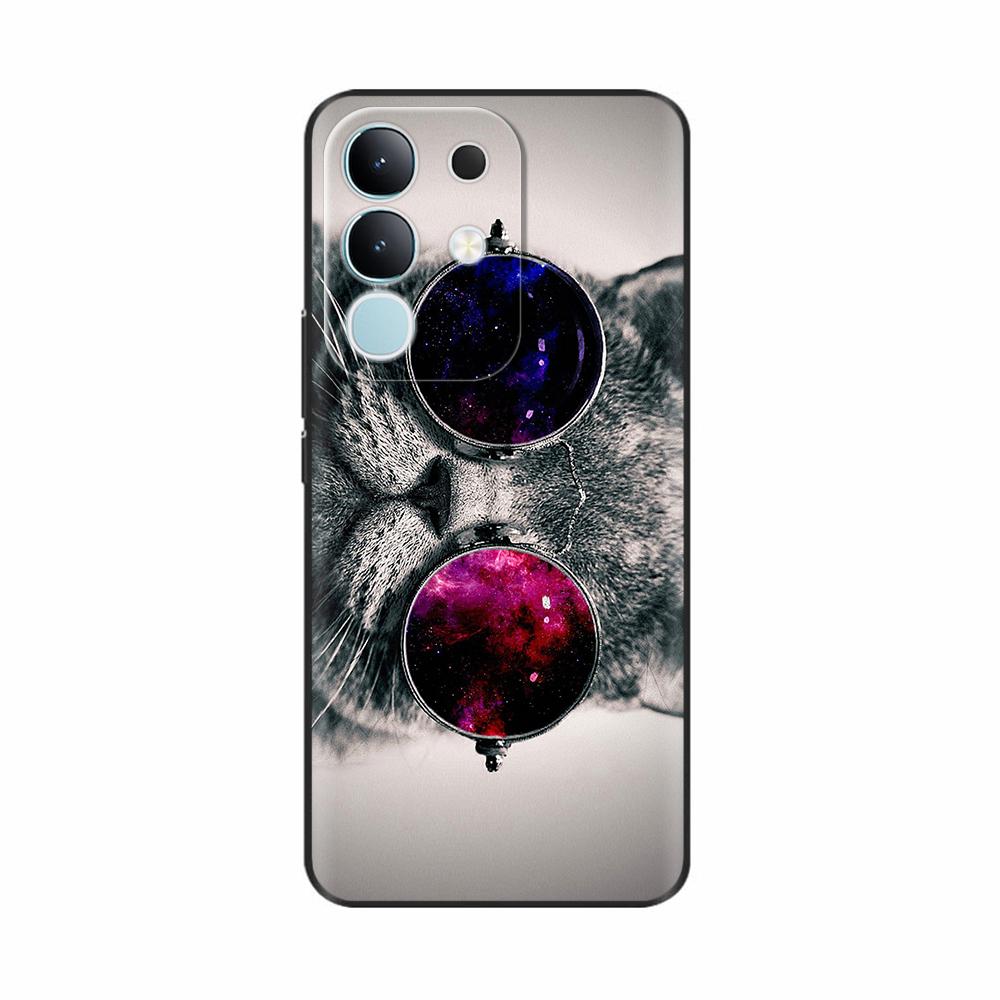 Чехол-крышка для Vivo Y29 4G 2025 Милые Цветы Мягкий Силикон Capa Чехлы для Телефона Для Vivo Y29 4G Чехол Мультяшные Ударопрочные Сумки Coque