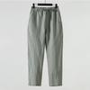 Летние льняные мужские брюки свободного кроя из хлопка и льна 9/10 Повседневные брюки Мужская ткань