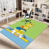 1pc Simpsons Family Pyramid Carpet for Playroom Bedroom Living Room Sofa Home Decor,kids Game Area Rug Non-slip Floor Mat Y729105