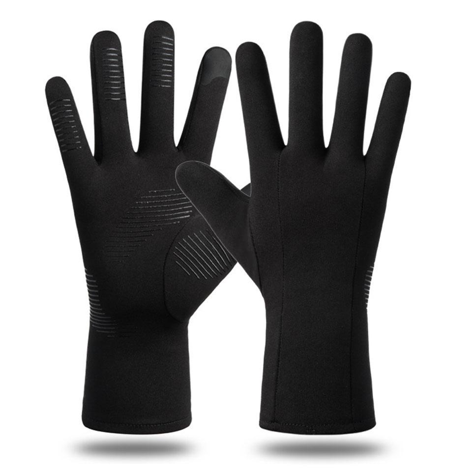 Winter Cycling Gloves Flip Fingers Touch Screen Windproof And Anti-slip Outdoor Ride A Bike Running Warm Sports Gloves