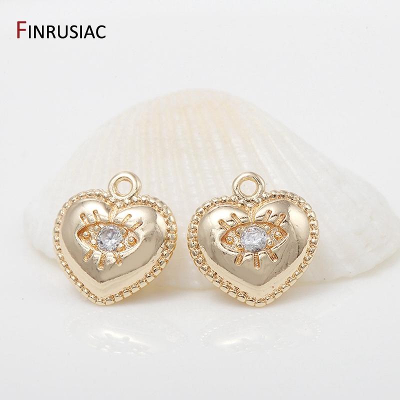 2020 new greek eye charms high quality copper metal gold plated round commemorative coin pendant charm for diy make jewelry