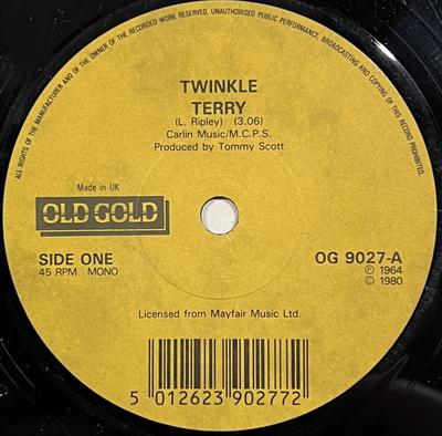 7-дюймовая пластинка TWINKLE - Terry / Golden Lights OG9027 Old Gold, Light 1980 UK Pop Б/у