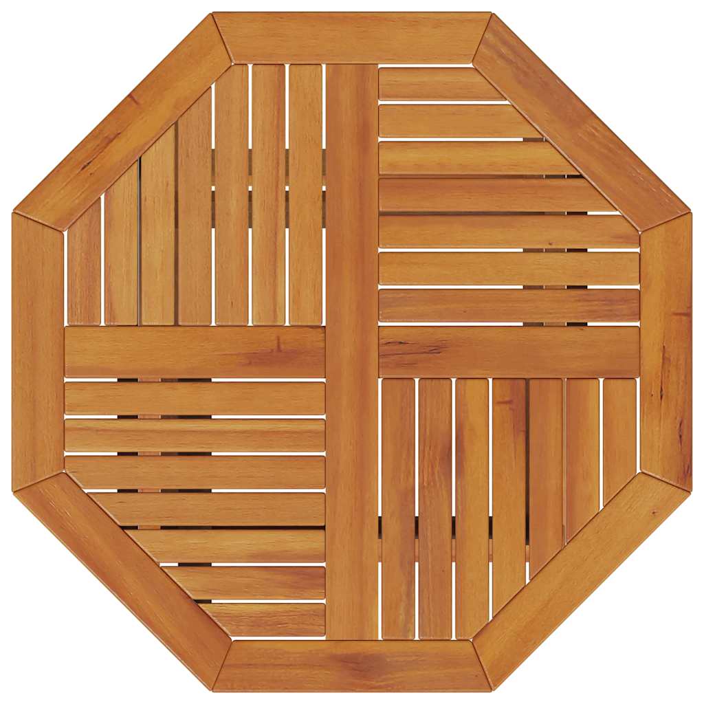 Folding Garden Table Ø70x75 cm Solid Acacia Wood
