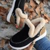 Women's Boots 2025 New Women Winter Boots Fur Shoes Women Ankle Boots Snow Botas Mujer Slip On Winter Shoes Female Flat Footwear