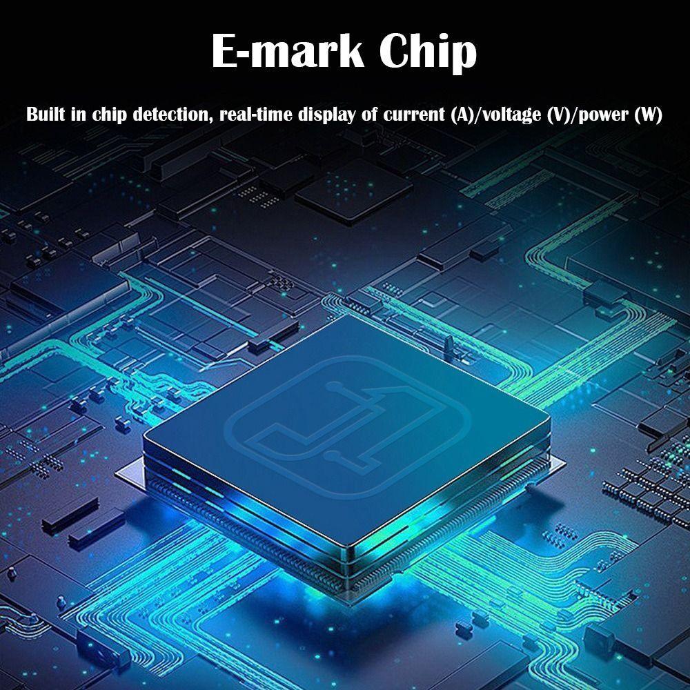 1PC Digital Display USB4 Type-C Converter 8K 60HZ OTG Adapter Power Meter Tester Mobile Phone