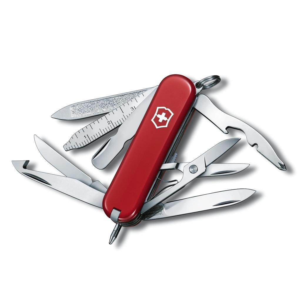 VICTORINOX Mini Champ Red Swiss Army Knife Многофункциональный нож Апельсиновый нож Пресс для кутикулы Швейцарский мультитул с 18 функциями Компактный Disaster