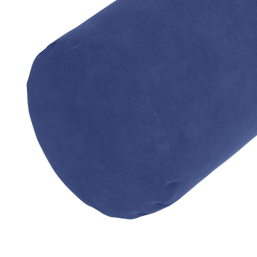 Bolster Cushions 2 pcs Police Blue Ø 15 x 40 cm Cord Fabric