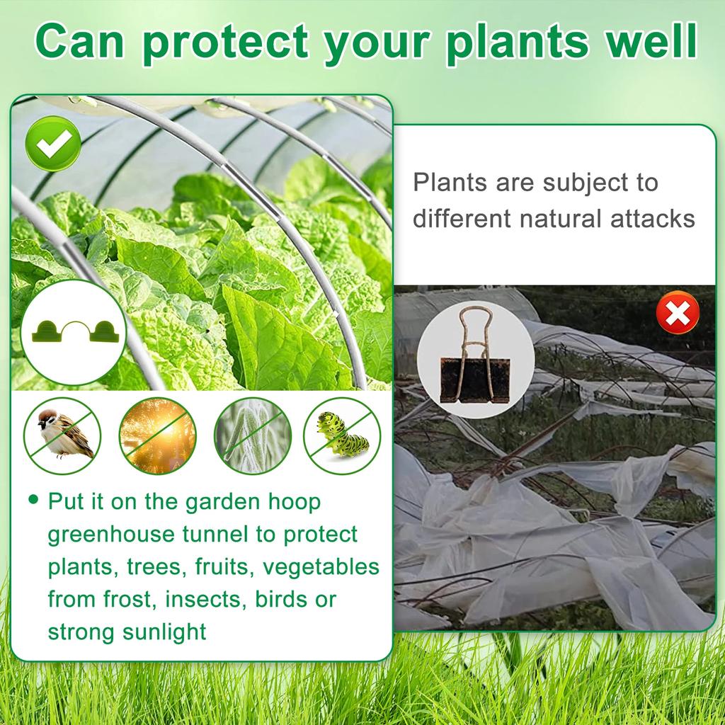 15/30 шт. Набор обручей для теплицы, многоразовый, гибкий, из стекловолокна, набор для выращивания с защитной сеткой, садовый туннель для растений, арочный кронштейн для сарая
