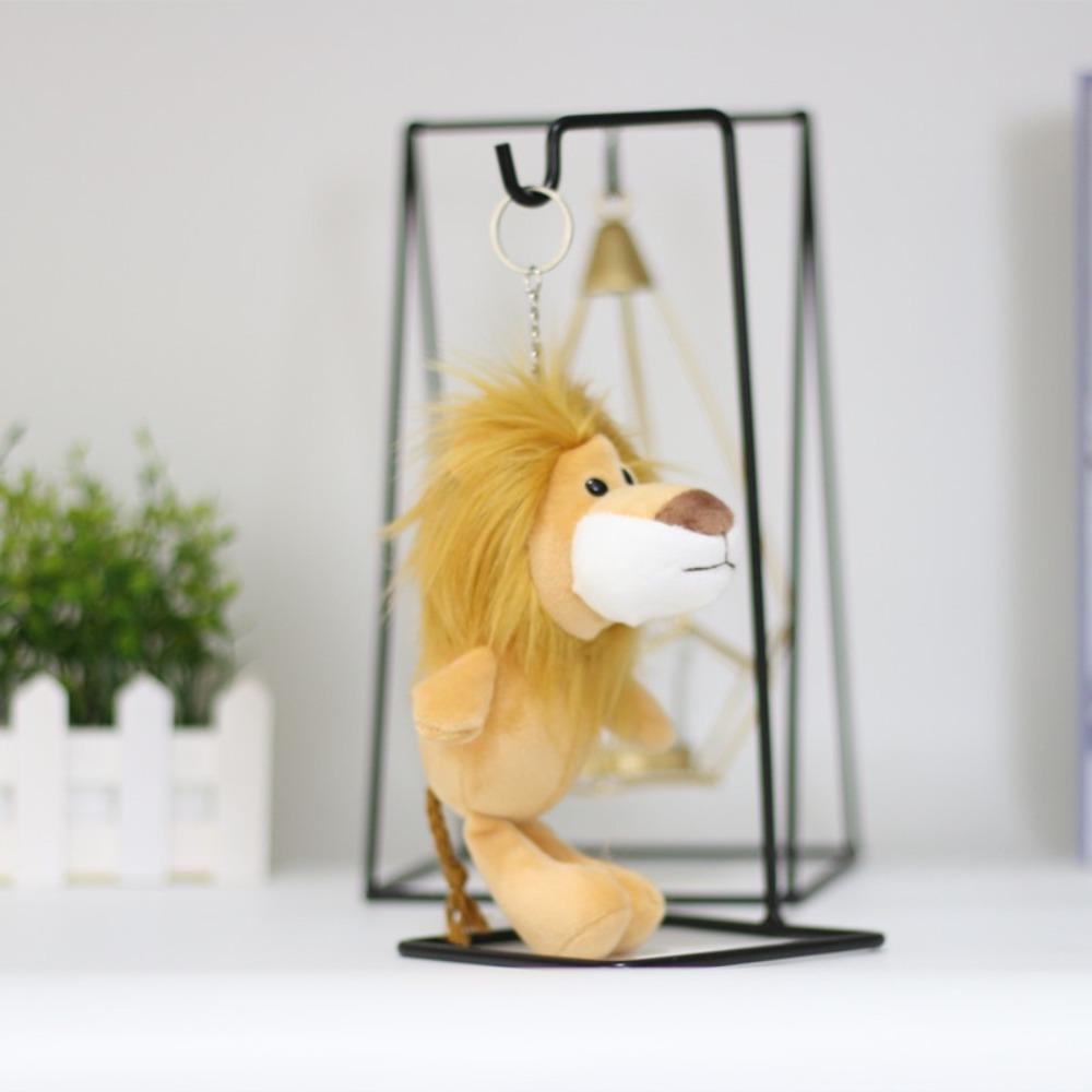 Giraffe Lion Key Chain Elephant Key Ring Animal Plush Toy Plush Keychain Plush Dolls Stuffed Toys