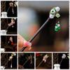 Flower New Chinese Hair Stick Wooden Hairpin Fork Jewelry Accessories Hanfu Hair Bun for Hanfu