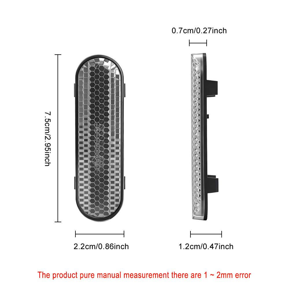ABS Reflective Cover For Xiaomi 5 Plus Electric Scooter Safety Warning Reflective Cover Case Front Fork Reflector Shell Part