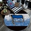 Hertha BSC Art pattern round rug,Carpet Rug for Living Room Bedroom Playroom ,Non-slip Floor Mat,Holiday Gifts and Birthday Gifts.