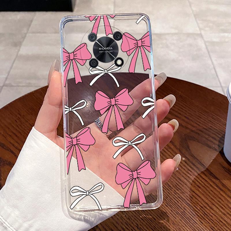 Чехол для Huawei novaY90 nova Y90 Корпус CTR-LX2 LX1 LX3 Чехол Прозрачный Мягкий Силикон ТПУ Роскошный Сердце Заяц Смешной Чехол для Телефона