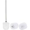 Stainless Steel Toilet Brush with Replacement Heads Ø 8 Cm - White