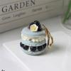 Simulation Cake Keychain Simple Funny Food Keyring Fashion Fruit Dessert Pendant  Best Friend Gift