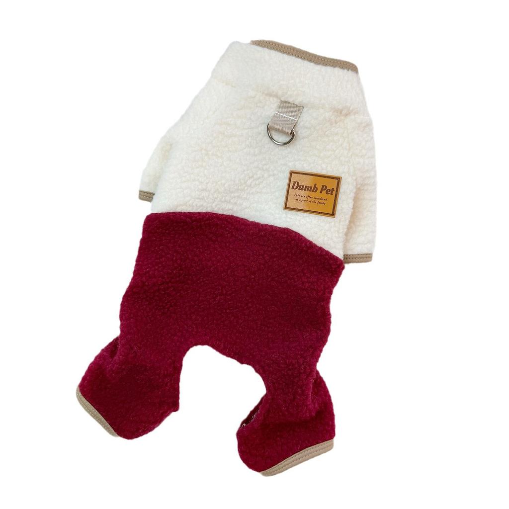 Термальная одежда для собак на четырех лапах с воротником-стойкой, осенне-зимняя, из бархата из овечьей шерсти, одежда для кошек, товары для питомцев, Тедди Бишон