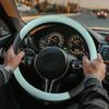 Чехол на руль автомобиля, защитный чехол на руль автомобиля, противоскользящий чехол, искусственная кожа, декоративные автомобильные колеса